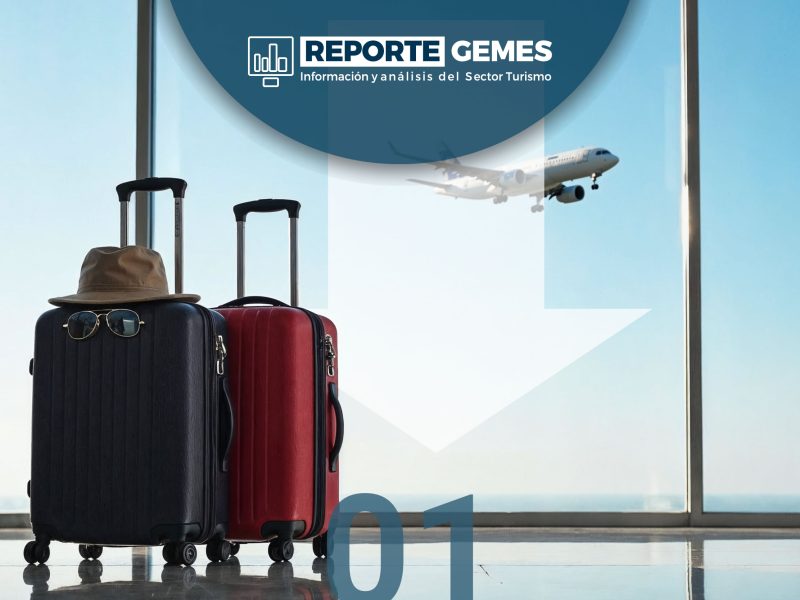 Fuerte disminución en la llegada de turistas por vía aérea en marzo: -8.1% anual.